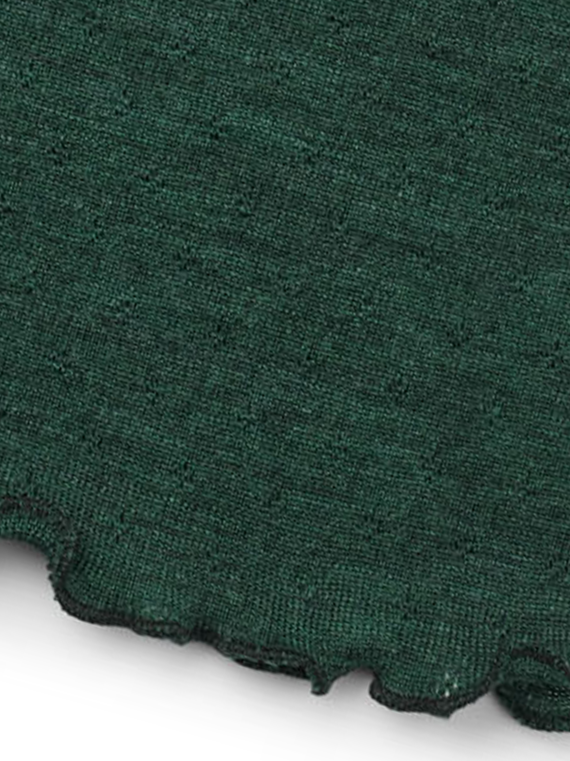 Scarf eyelet merino